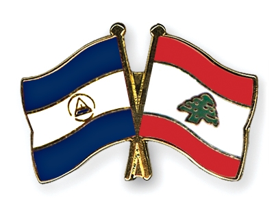 Fahnen Pins Nicaragua Libanon