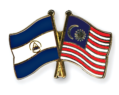 Fahnen Pins Nicaragua Malaysia