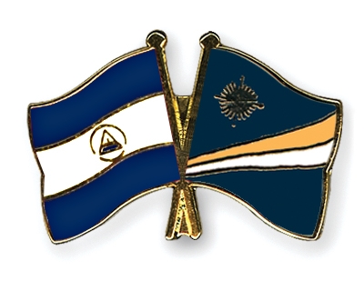 Fahnen Pins Nicaragua Marshallinseln