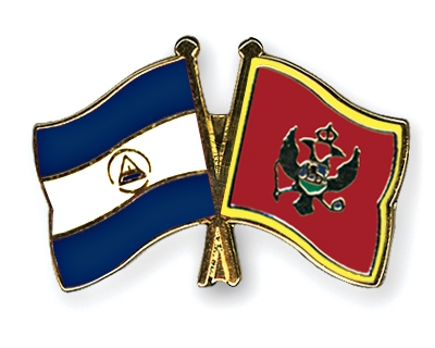 Fahnen Pins Nicaragua Montenegro