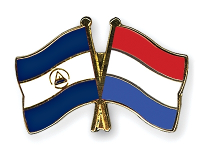 Fahnen Pins Nicaragua Niederlande