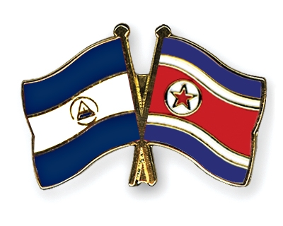 Fahnen Pins Nicaragua Nordkorea