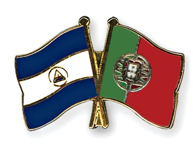 Fahnen Pins Nicaragua Portugal