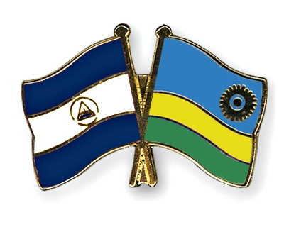 Fahnen Pins Nicaragua Ruanda