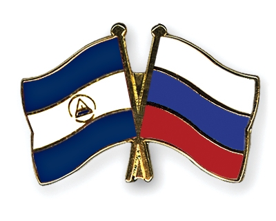 Fahnen Pins Nicaragua Russland