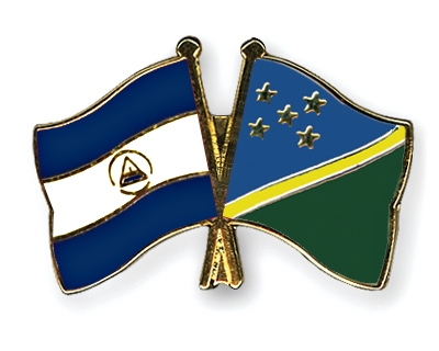 Fahnen Pins Nicaragua Salomonen