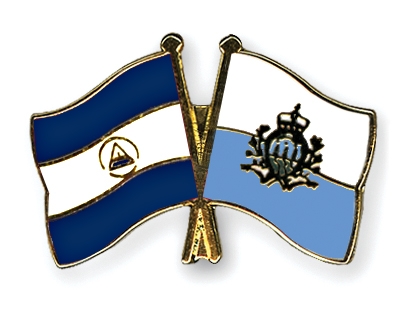 Fahnen Pins Nicaragua San-Marino