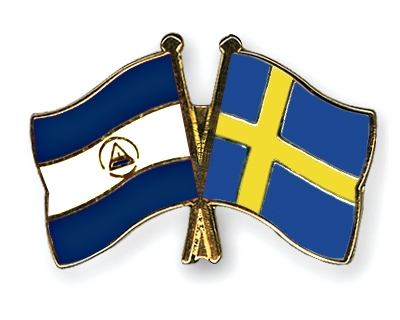 Fahnen Pins Nicaragua Schweden