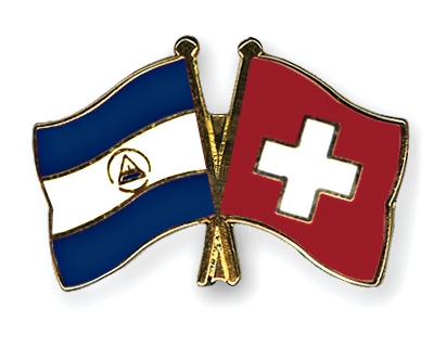 Fahnen Pins Nicaragua Schweiz