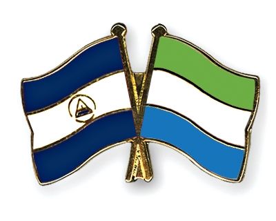 Fahnen Pins Nicaragua Sierra-Leone