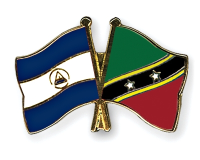 Fahnen Pins Nicaragua St-Kitts-und-Nevis