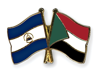 Fahnen Pins Nicaragua Sudan