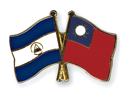 Fahnen Pins Nicaragua Taiwan