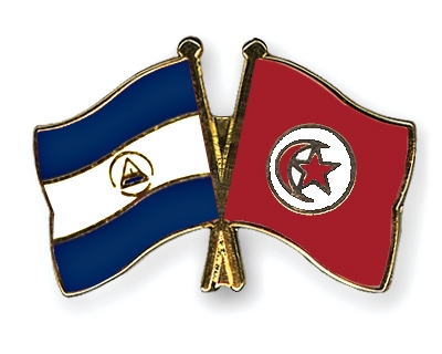 Fahnen Pins Nicaragua Tunesien