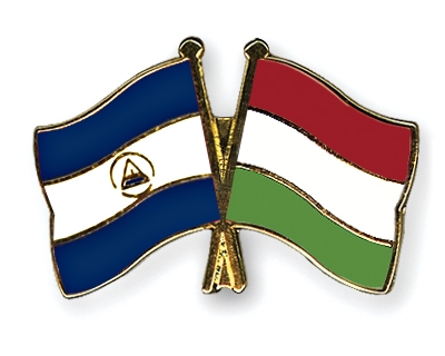 Fahnen Pins Nicaragua Ungarn