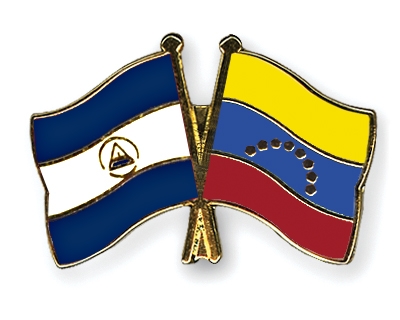 Fahnen Pins Nicaragua Venezuela