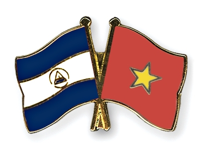 Fahnen Pins Nicaragua Vietnam