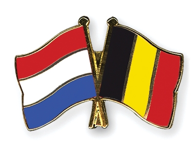 Fahnen Pins Niederlande Belgien