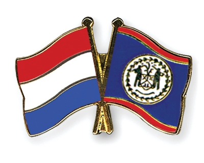 Fahnen Pins Niederlande Belize