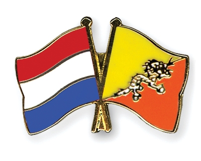 Fahnen Pins Niederlande Bhutan