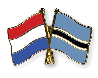 Fahnen Pins Niederlande Botsuana