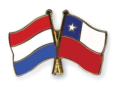 Fahnen Pins Niederlande Chile