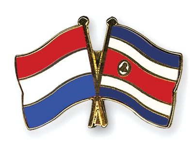 Fahnen Pins Niederlande Costa-Rica
