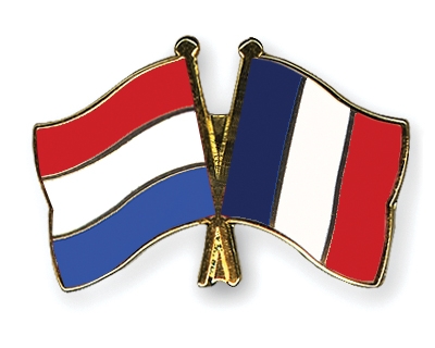 Fahnen Pins Niederlande Frankreich