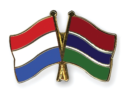 Fahnen Pins Niederlande Gambia
