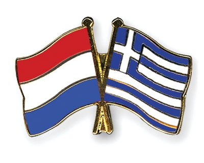 Fahnen Pins Niederlande Griechenland