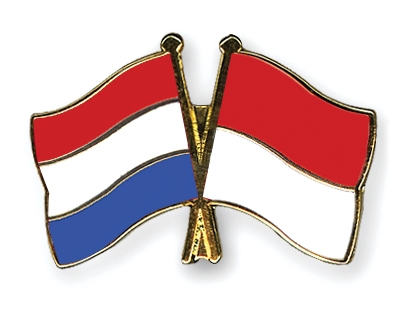 Fahnen Pins Niederlande Indonesien