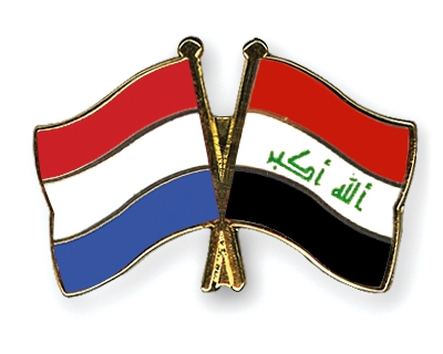 Fahnen Pins Niederlande Irak