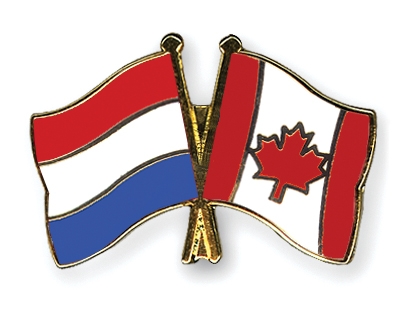 Fahnen Pins Niederlande Kanada
