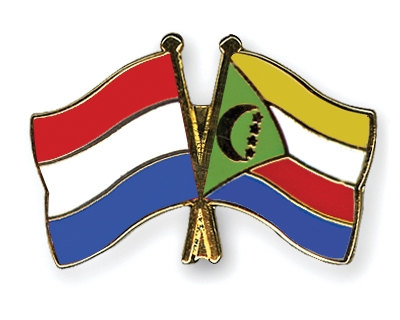 Fahnen Pins Niederlande Komoren