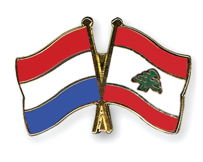 Fahnen Pins Niederlande Libanon