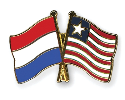 Fahnen Pins Niederlande Liberia