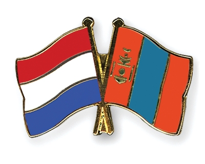 Fahnen Pins Niederlande Mongolei