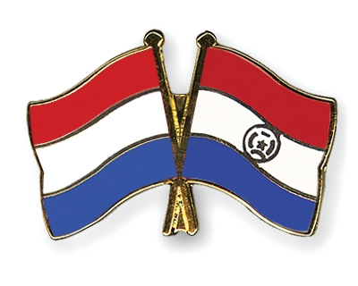 Fahnen Pins Niederlande Paraguay
