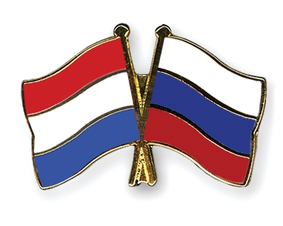 Fahnen Pins Niederlande Russland