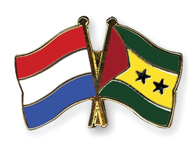 Fahnen Pins Niederlande Sao-Tome-und-Principe
