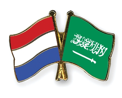 Fahnen Pins Niederlande Saudi-Arabien