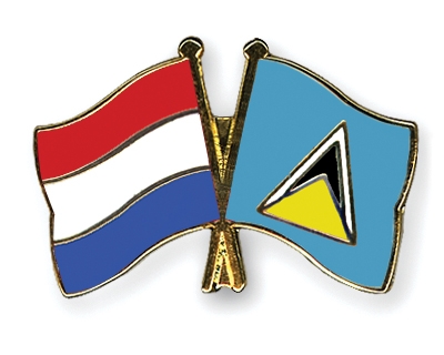 Fahnen Pins Niederlande St-Lucia