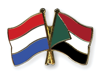 Fahnen Pins Niederlande Sudan