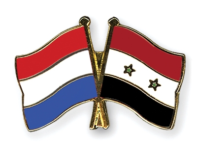 Fahnen Pins Niederlande Syrien