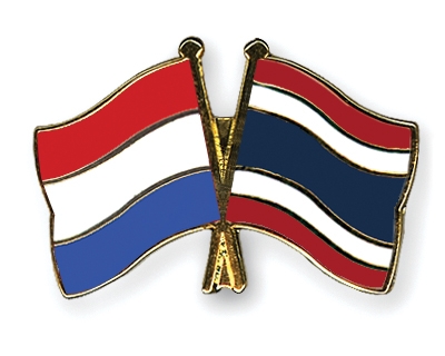 Fahnen Pins Niederlande Thailand