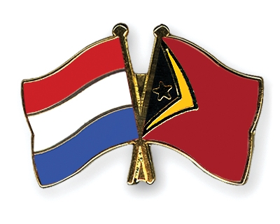 Fahnen Pins Niederlande Timor-Leste