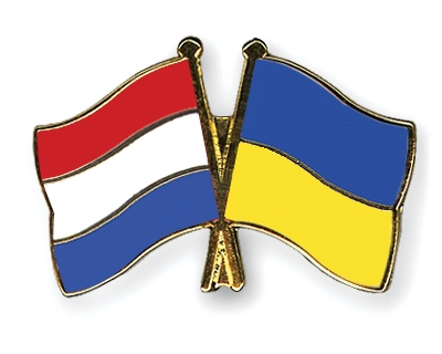 Fahnen Pins Niederlande Ukraine