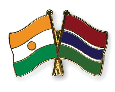 Fahnen Pins Niger Gambia