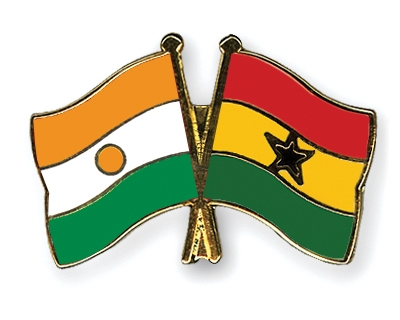 Fahnen Pins Niger Ghana