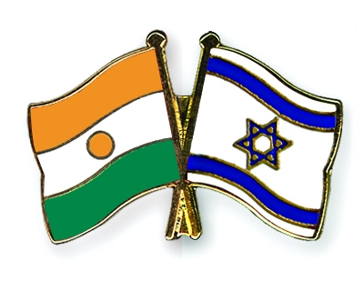 Fahnen Pins Niger Israel